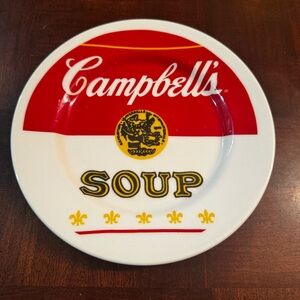 Campbell's Soup Vintage 8.25" Red and White Plate Dish